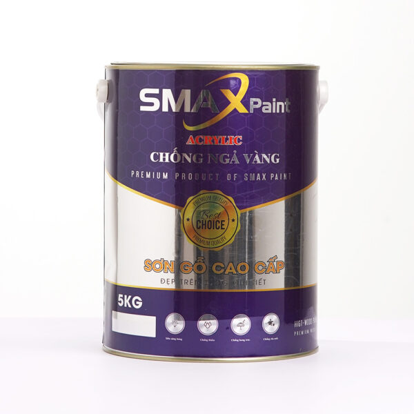 Sơn Bóng Gỗ Acrylic Chống Ngả Vàng - SmaxPaint